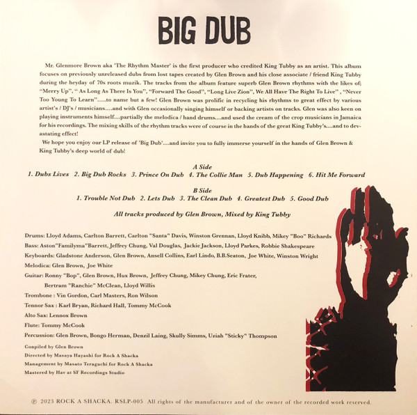 back - Glen Brown Meets King Tubby - Big Dub: Lost Tapes