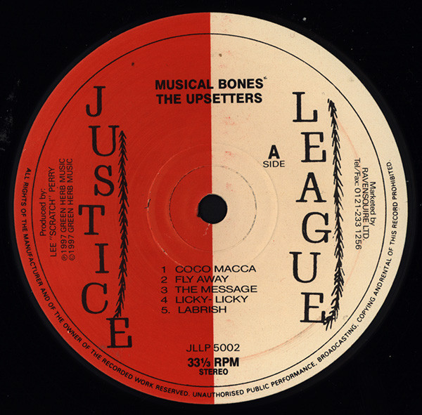 label - Vin Gordon & The Upsetters - Musical Bones
