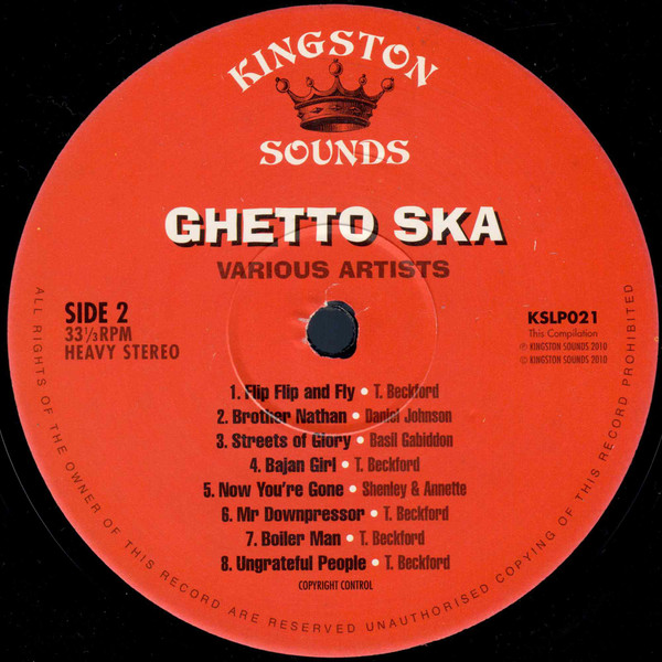 label - Various Artists - Ghetto Ska - From The Vaults Of Wirl & Federal Studios
