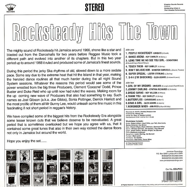 back - Various Artists - Rocksteady Hits The Town