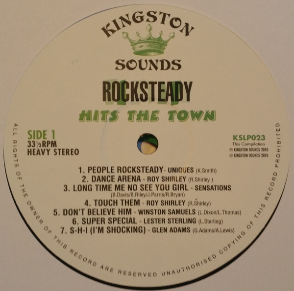 label - Various Artists - Rocksteady Hits The Town