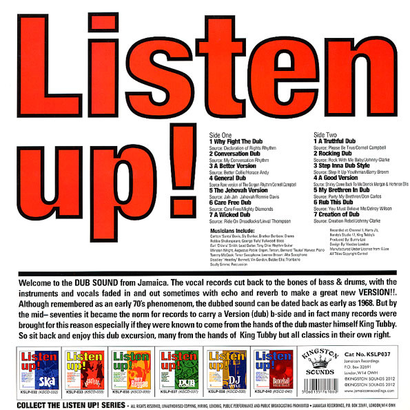 back - Various Artists - Listen Up! Dub Classics