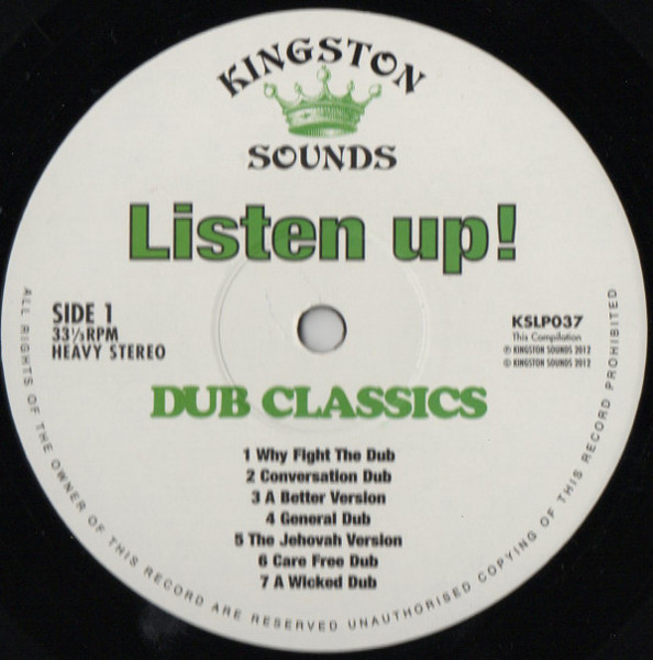 label - Various Artists - Listen Up! Dub Classics