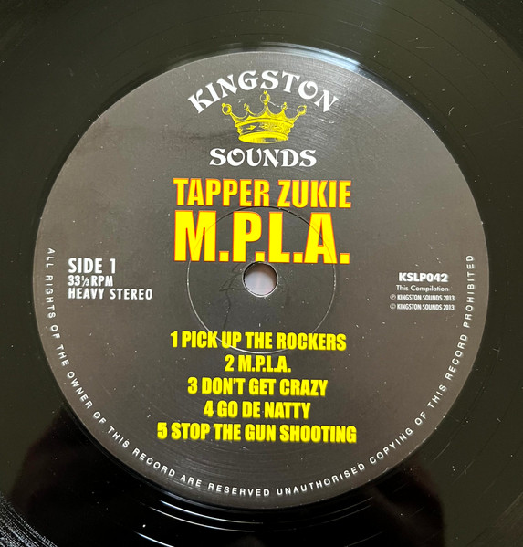 label - Tappa Zukie - M.P.L.A