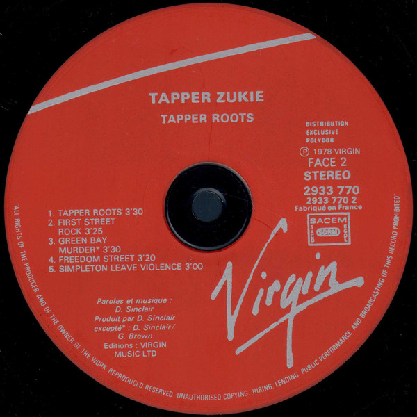 label - Tappa Zukie - Tapper Roots