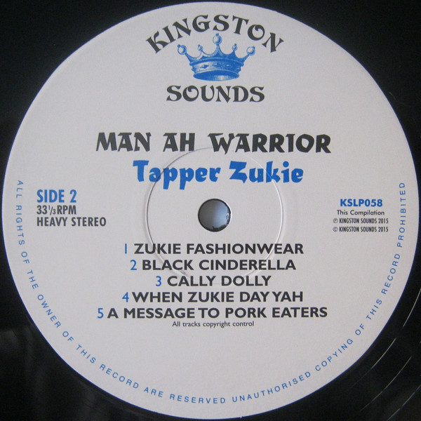 label - Tappa Zukie - Man Ah Warrior