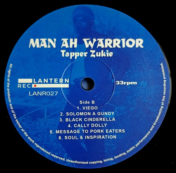 label - Tappa Zukie - Man Ah Warrior