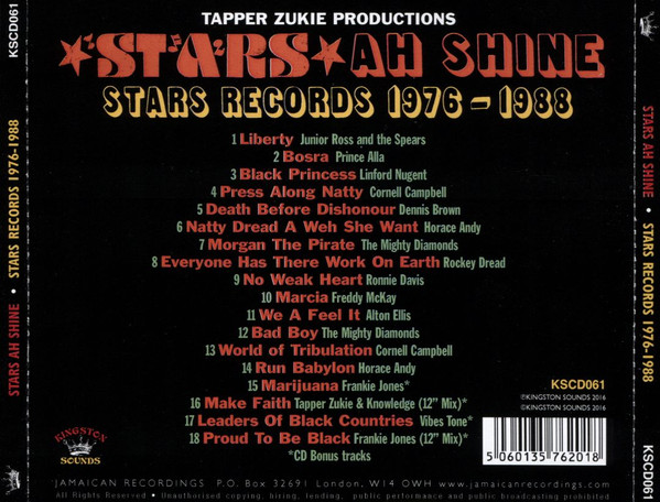 back - Various Artists - Tapper Zukie Productions - Stars Ah Shine
