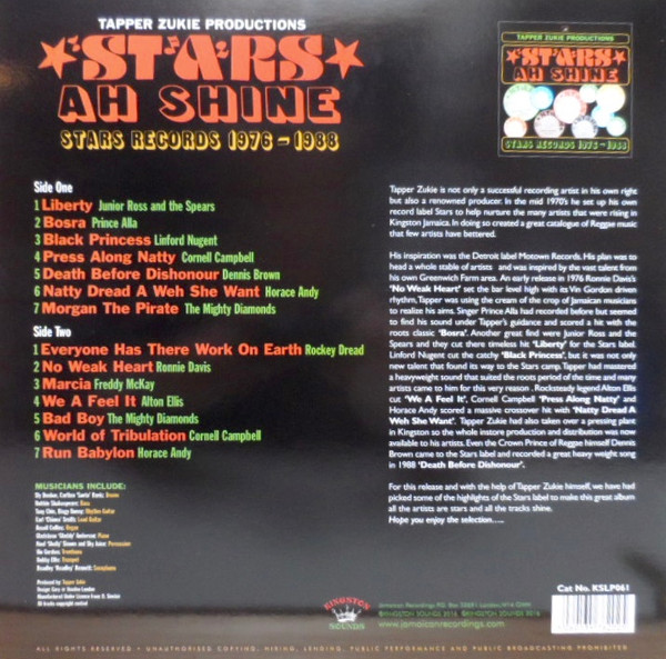 back - Various Artists - Tapper Zukie Productions - Stars Ah Shine