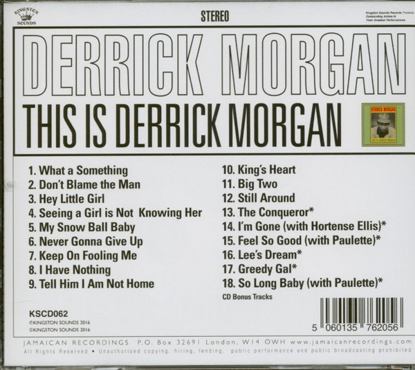 back - Derrick Morgan - This Is Derrick Morgan