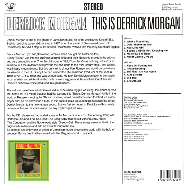 back - Derrick Morgan - In The Mood