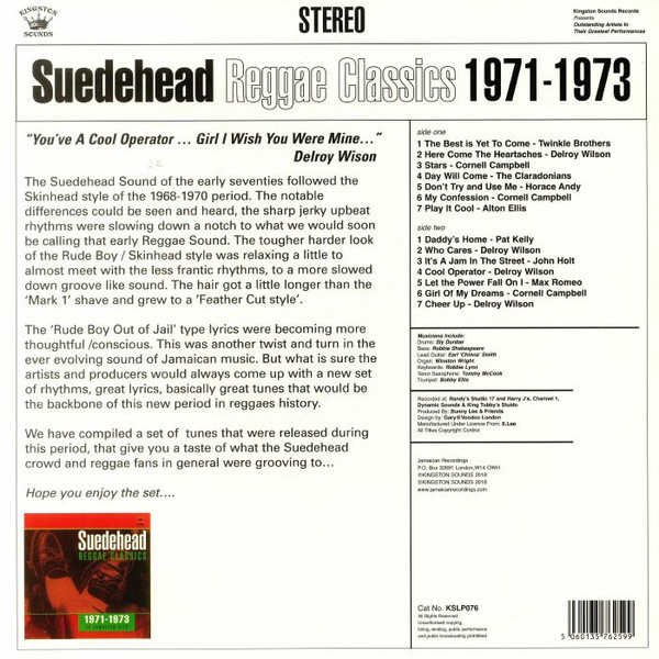 back - Various Artists - Suedehead Reggae Classics