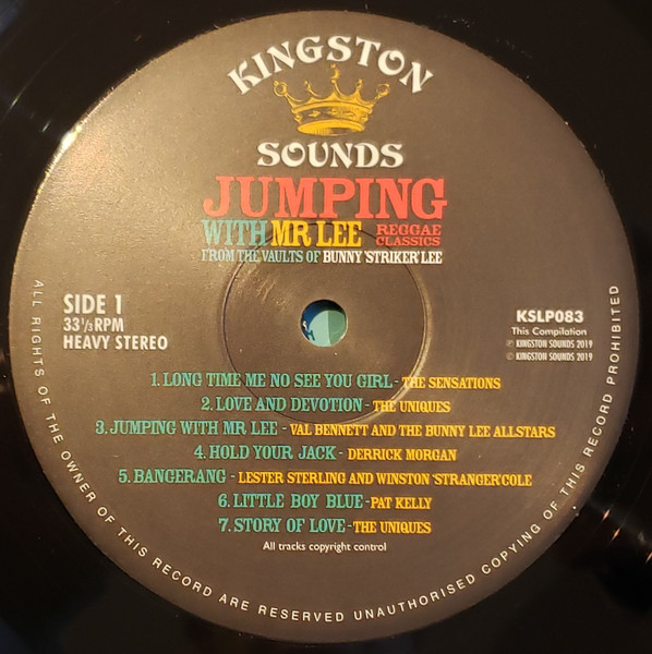 label - Various Artists - Jumping With Mr Lee (Reggae Classics From The Vault Of Bunny "Striker" Lee)