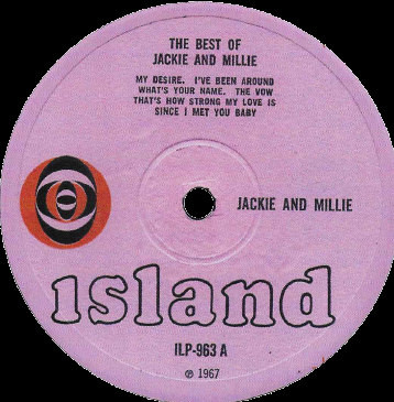 label - Jackie Edwards & Millie Small - The Best Of Jackie & Millie