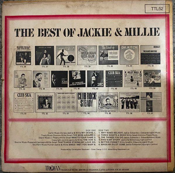 back - Jackie Edwards & Millie Small - The Best Of Jackie & Millie