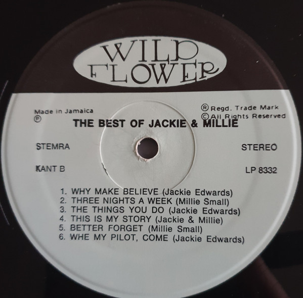 label - Jackie Edwards & Millie Small - The Best Of Jackie & Millie