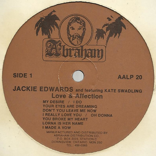 label - Jackie Edwards Featuring Kate Swadling - Love & Affection