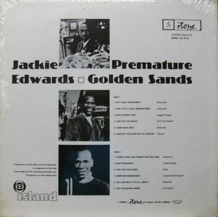back - Jackie Edwards - Premature Golden Sands