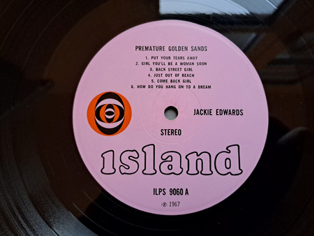 label - Jackie Edwards - Premature Golden Sands