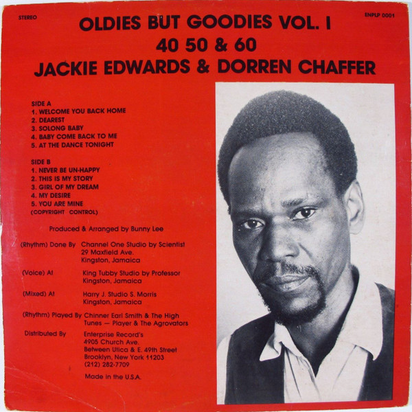 back - Jackie Edwards & Dorren Chaffer - Oldies But Goodies Vol.1 - 40, 50, & 60