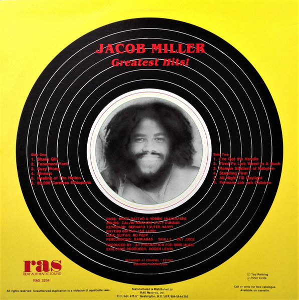 back - Jacob Miller - Greatest Hits
