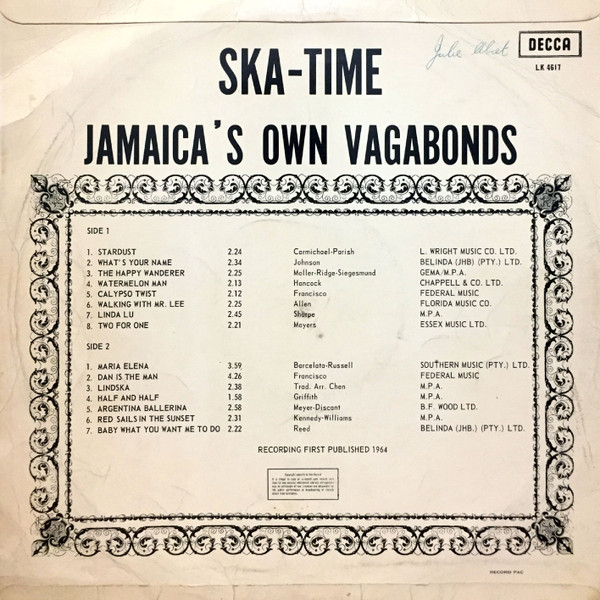 back - The Vagabonds - Ska-Time