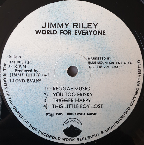 label - Jimmy Riley - World For Everyone 