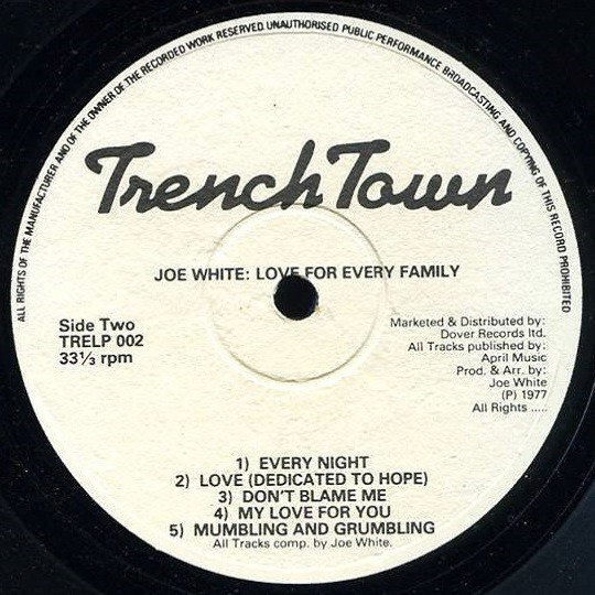 label - Joe White - Love For Every Family