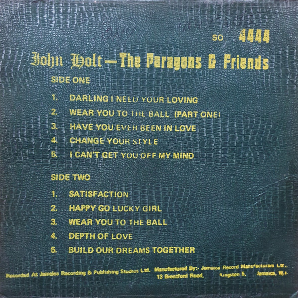 back - John Holt - The Paragon & Friends