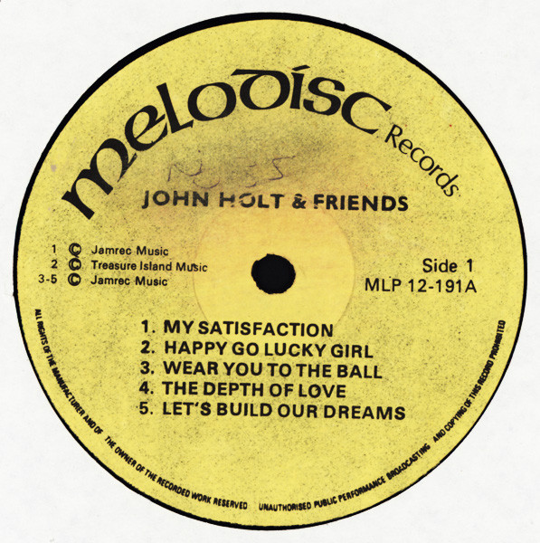 label - John Holt - John Holt And Friends
