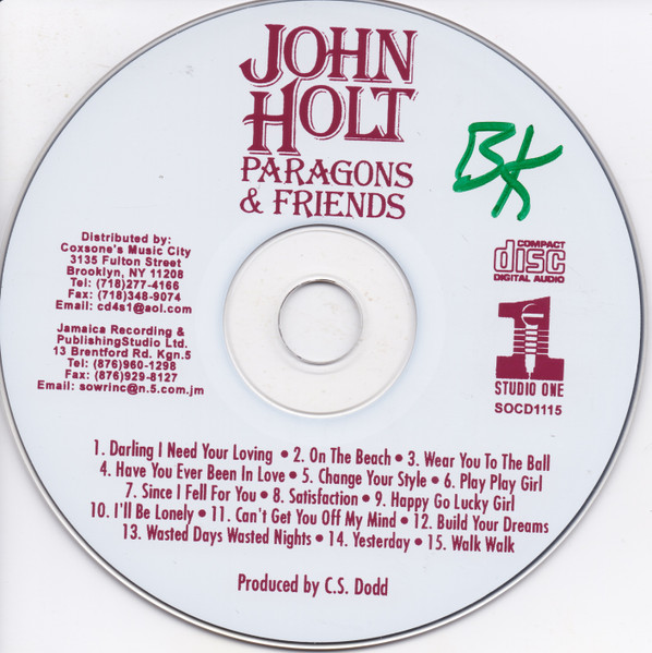 label - John Holt - The Paragon & Friends