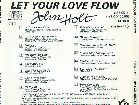 back - John Holt - Let Your Love Flow