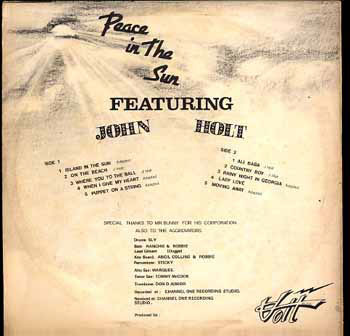 back - John Holt - Peace In The Sun