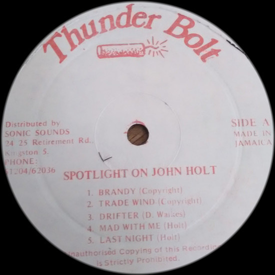 label - John Holt - Spotlight On John Holt