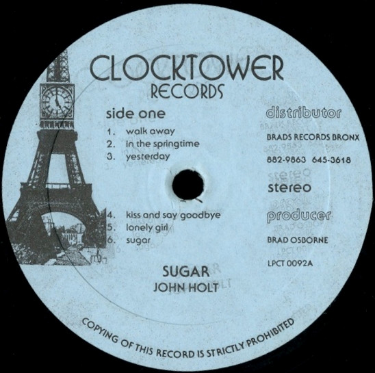label - John Holt - Sugar