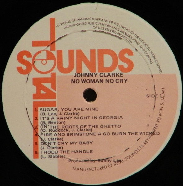 label - Johnny Clarke - No Woman No Cry