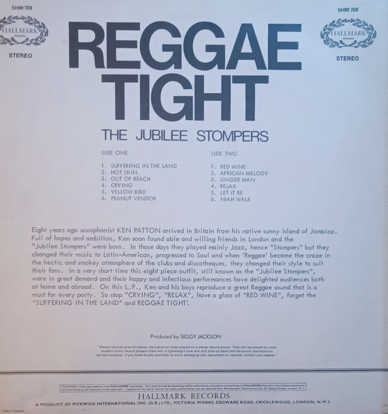 back - The Jubilee Stompers - Reggae Tight