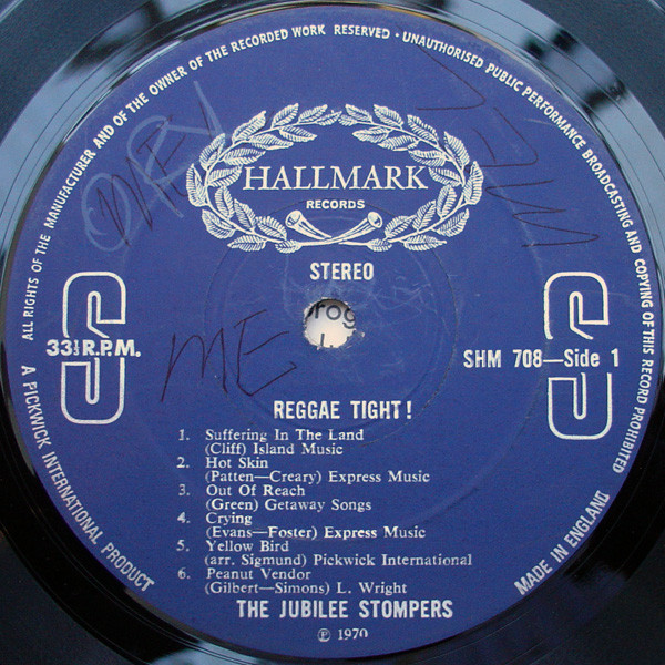 label - The Jubilee Stompers - Reggae Tight
