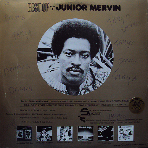 back - Junior Mervin - Best Of Junior Mervin