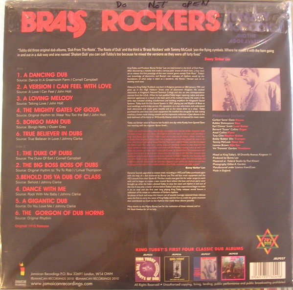 back - Tommy McCook & Aggravators - Brass Rockers