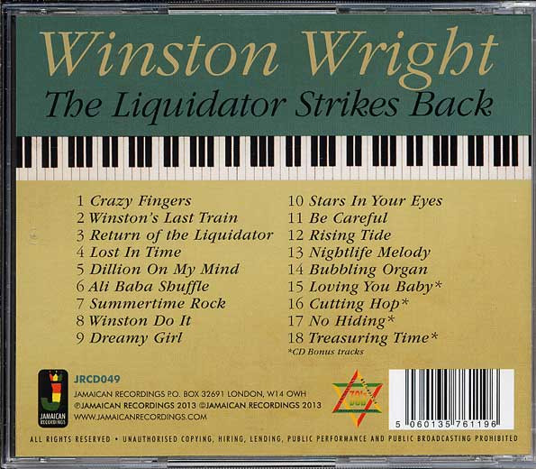 back - Winston Wright - The Liquidator Strikes Back