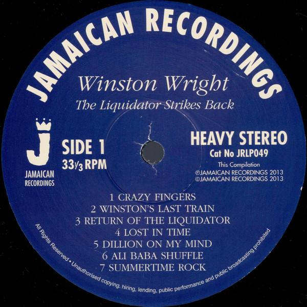 label - Winston Wright - The Liquidator Strikes Back