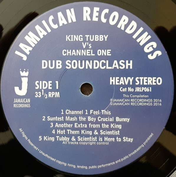 label - King Tubby & Scientist & Bunny Tom Tom - King Tubby Studio verses Channel One Studio