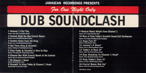 inner - King Tubby & Scientist & Bunny Tom Tom - Dub Soundclash (For One Night Only)