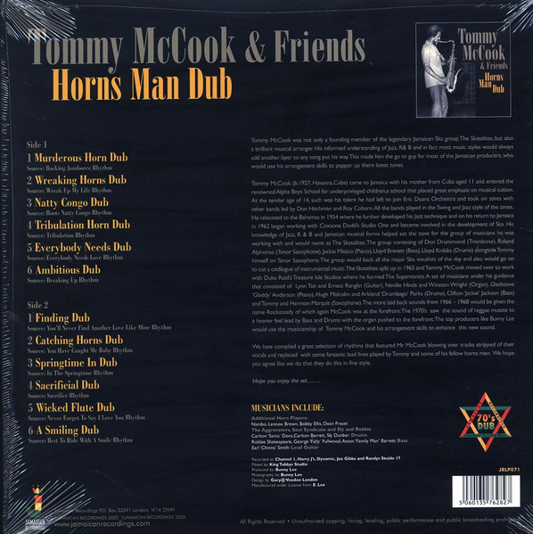 back - Tommy McCook & Various Artists - Horns Man Dub
