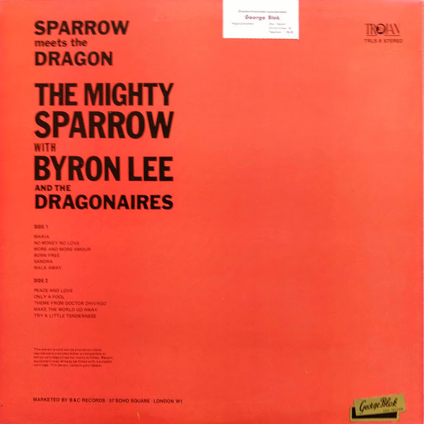 back - Mighty Sparrow With Byron Lee & The Dragonaires - Sparrow Meets The Dragon