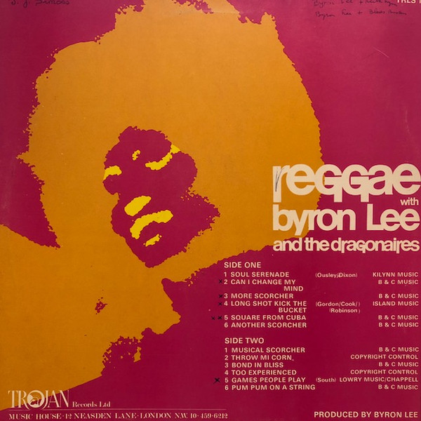 back - Byron Lee & The Dragonaires - Reggae With Byron Lee And The Dragonaires