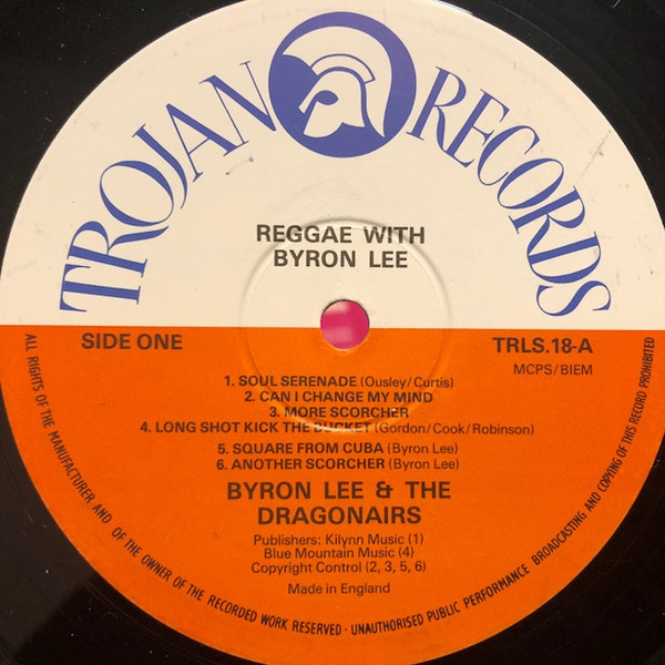 label - Byron Lee & The Dragonaires - Reggae With Byron Lee And The Dragonaires