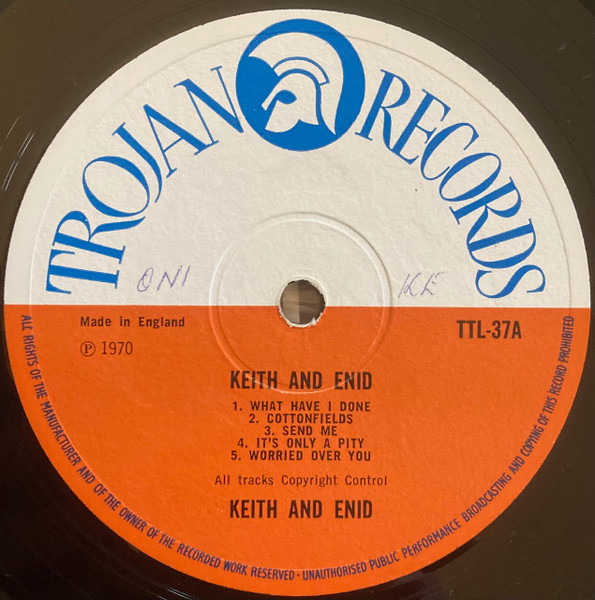 label - Keith Rowe & Enid - Keith And Enid Sing