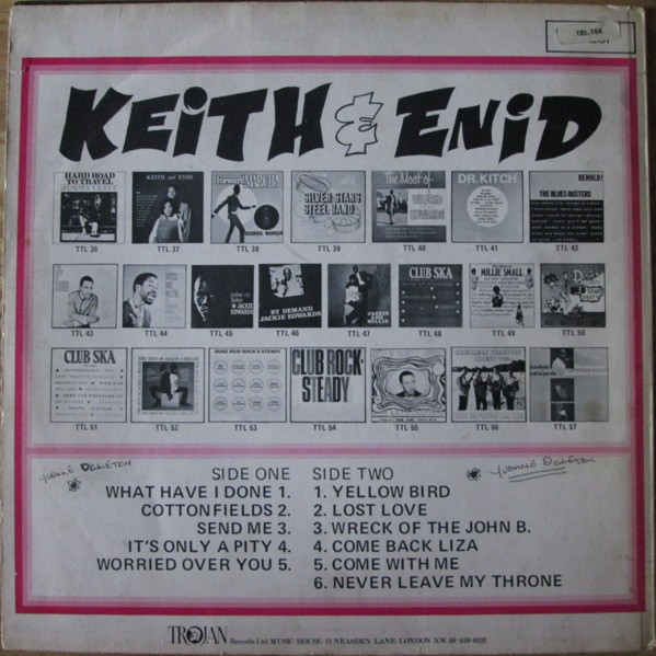 back - Keith Rowe & Enid - Keith And Enid Sing